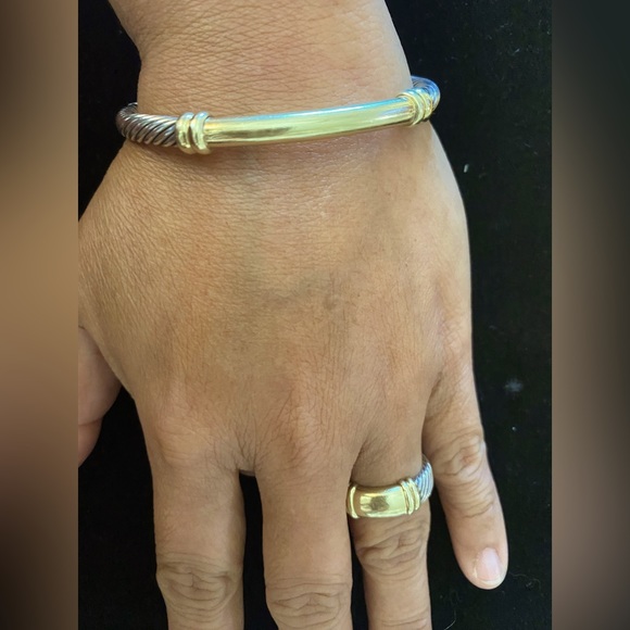 David Yurman 14k Gold & 925 Bracelet & Rings ✨FIRM✨No lesser offers please. - Picture 3 of 9